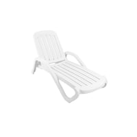 Habita2 Chile - Reposera Reclinable Piscina Blanca Summer