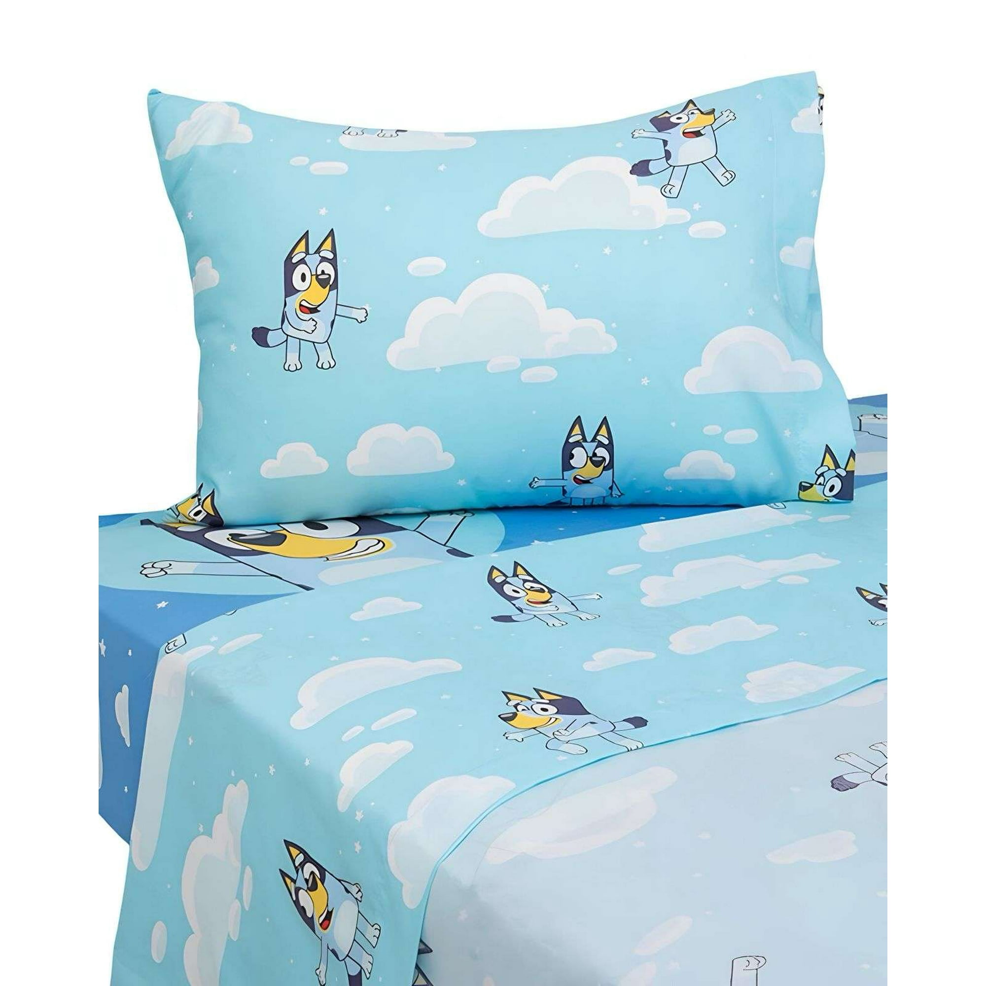 Sabanas Infantil Bluey Plaza Y Media Mashini