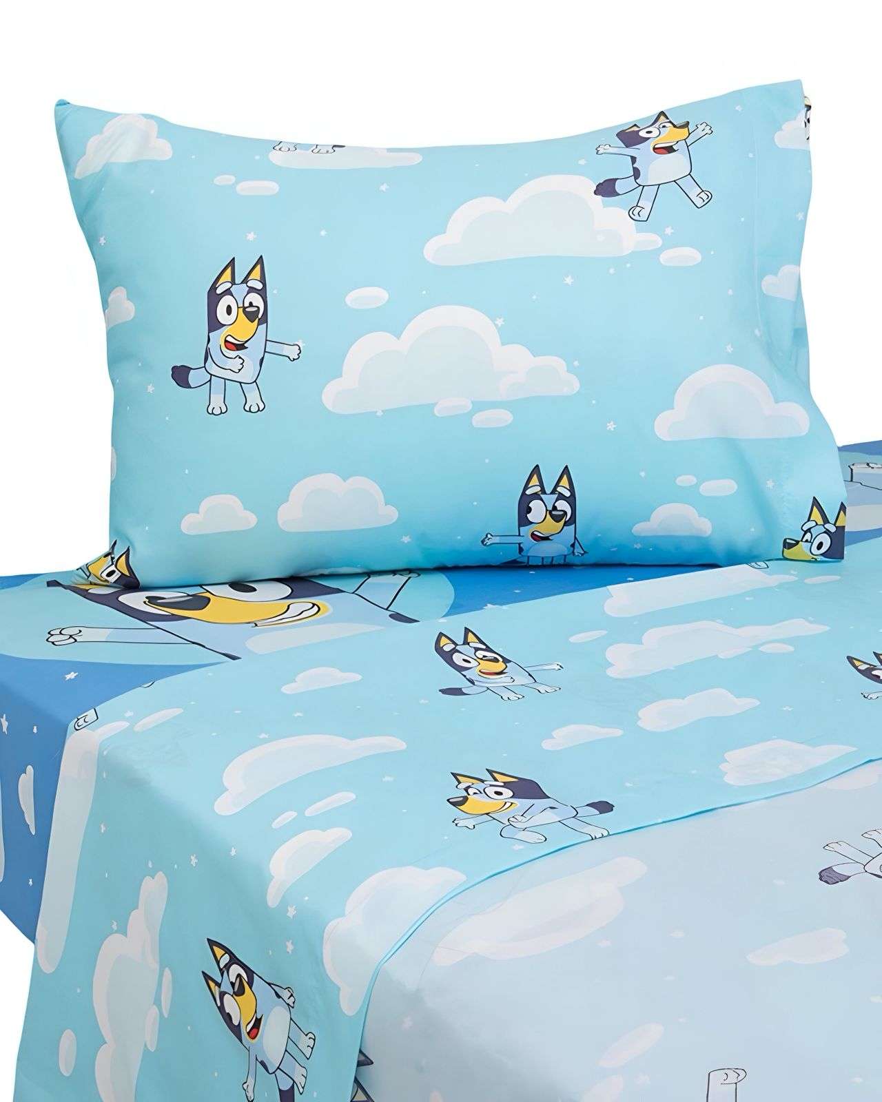 Sabanas Infantil Bluey Plaza Y Media Mashini