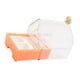 thumbnail image 2 of Caja De Baño Transparente Para Loros, Ideal Para Agapornis, Periquitos, Canarios, Color Rosa, 2 of 5