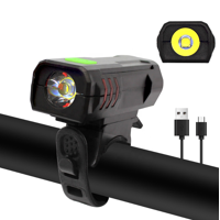 Qixun - Luz Bicicleta Ciclistas Linterna Recargable Usb