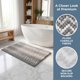 thumbnail image 3 of REGALWOVEN Alfombras de Baño Ultra Suaves Absorbentes Antideslizantes Lavables a Máquina Alfombra de Baño de Chenilla para Ducha, Decoración del Hogar Gris 24" x 16", 3 of 7