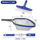 thumbnail image 4 of Kit de limpieza para piscina Poolvio con cepillo de 25 cm, pértiga de 127 cm y red, 4 of 9