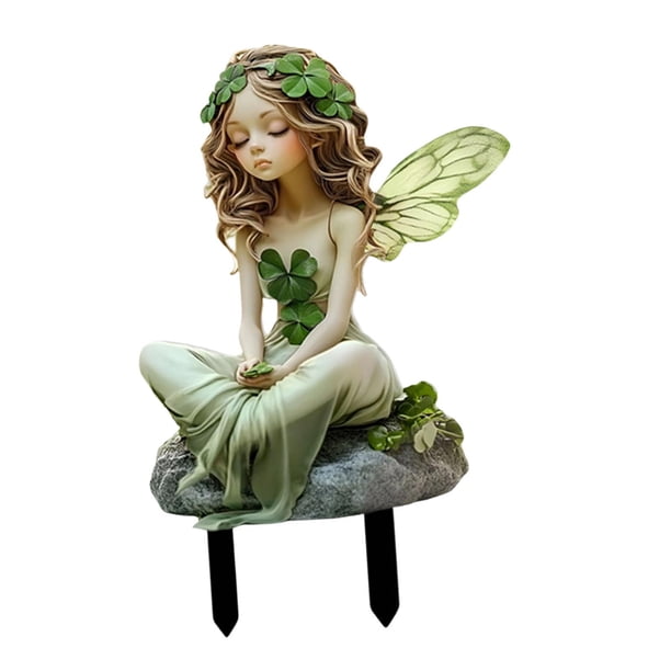 Estaca de Jardín de Hadas con Forma de Mariposa, Decoración de , Decoración de Jardín Innovadora, Estaca de Hadas Plana 2D Resistente para Patio,