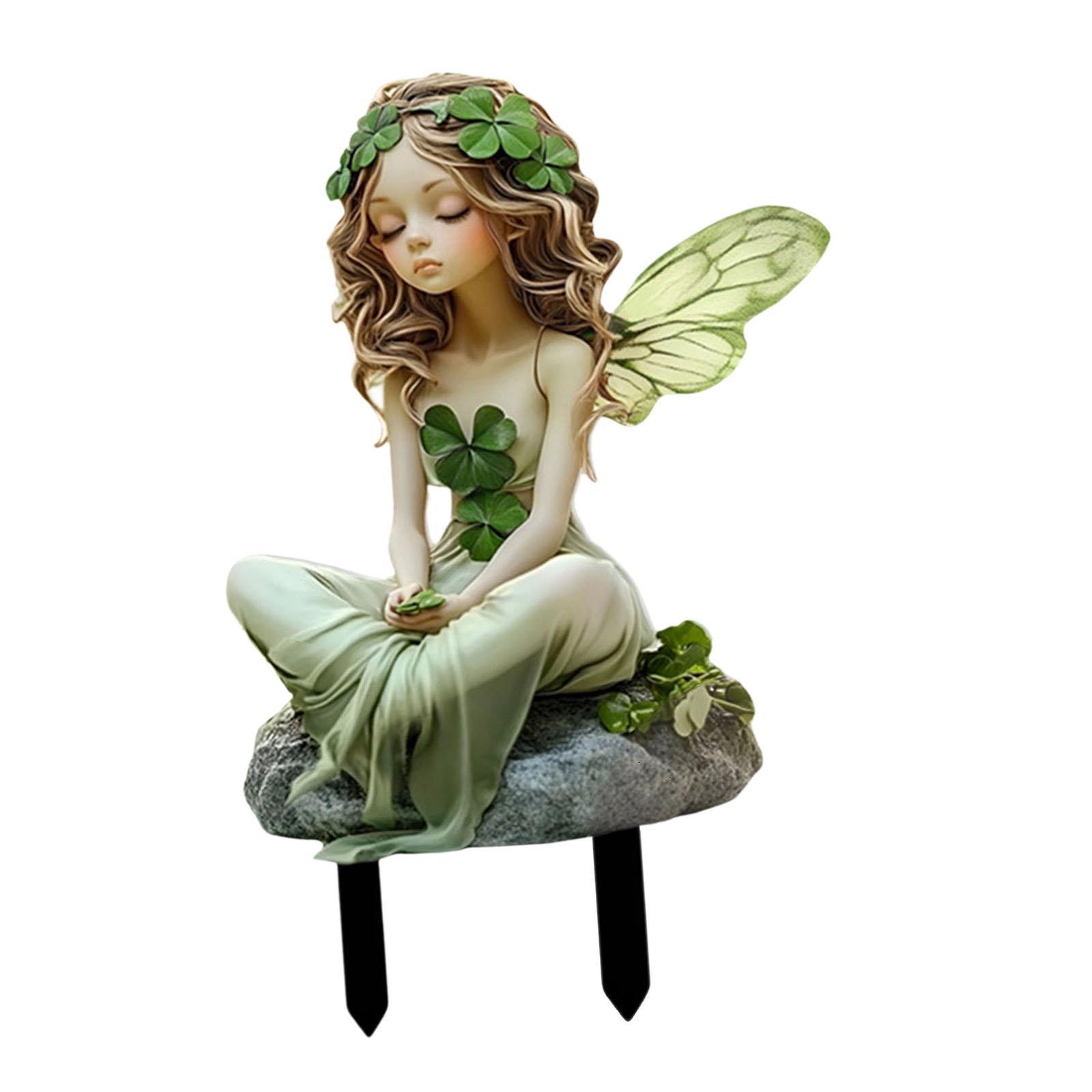 Magideal - Estaca De Jardín De Hadas Con Forma De Mariposa, Decoración De , Decoración De Jardín Innovadora, Estaca De Hadas Plana 2D Resistente Para Patio,