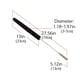 thumbnail image 2 of 1pc Dryer Vent Cleaner Kit Dryer Lint Brush Vent Trap Cleaner Long Flexible Radiator Cleaning Brush Refrigerator Coil Brush Dryer Duct Brush Washing Machine Cleaning Brush, 2 of 3