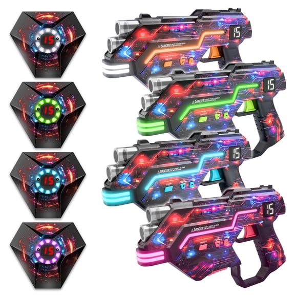 Juego de Pistolas Láser Winyea Tag LED Alcance 45 m