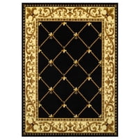 Modalfo - Alfombra Kashan King Negra 153 X 213 Cm