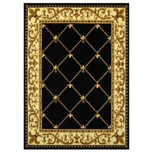 Modalfo - Alfombra Kashan King Negra 153 X 213 Cm