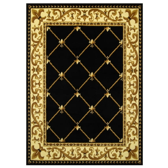 Alfombra Kashan King Negra 153 x 213 cm