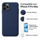 thumbnail image 3 of Kit Carcasa Funda Silicona Azul Marino + 2 Láminas Mica Vidrio Templado para iPhone 11 Pro Max, 3 of 3
