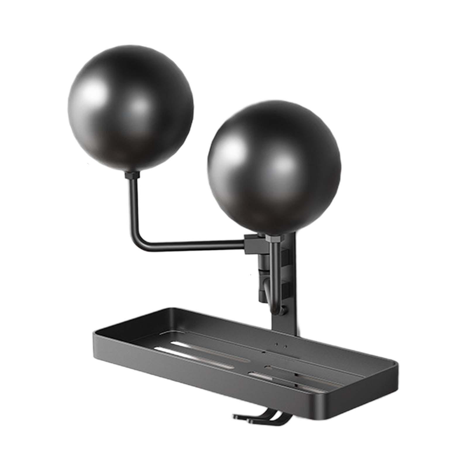 Ioensy - Soporte Para Casco De Motocicleta, Colgador De Casco De Almacenamiento Para Gorra, Sombreros De Voleibol, Estilo De Doble Bola