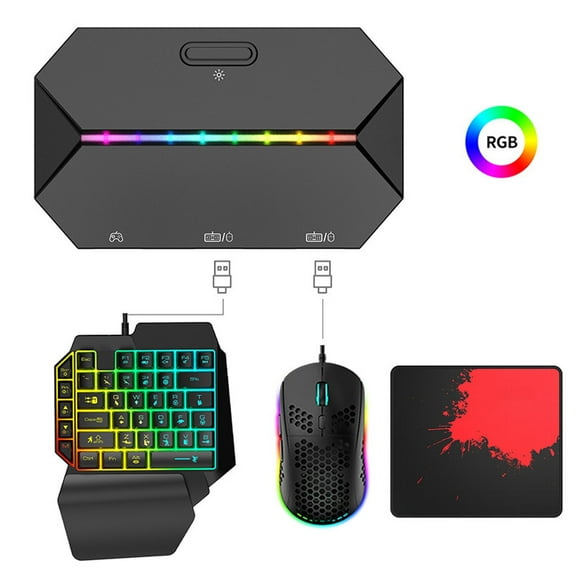 Convertidor Teclado Mouse para Controlador de Juego AARONMEI 4 en 1