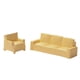 thumbnail image 2 of 2 Piezas De Resina De Simulación De Sofá De Casa De Muñecas Para Casa De Muñecas 1/64 DIY Modelo Decoración Beige, 2 of 5