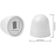 thumbnail image 2 of 2pcs Universal Toilet Bolt Caps, Round Plastic Push-On Toilet Bowl Bolt Caps Covers, With Extra Washers For Easy Installation, 1.44 Inch Height, White Color, 2 of 4