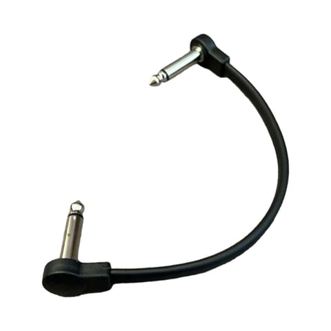 Bothyi - Cable De Conexión Para Guitarra, Tablero De Pedal De Efectos De Bajo, Cable De Conexión Ts, Cable De Pedal De Efecto, 15Cm, Negro