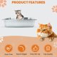 thumbnail image 2 of Caja de arena para gatos de acero inoxidable con lados altos HeroFiber, 2 of 8