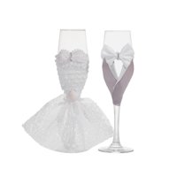 Magideal - Copas De Champán Para Boda, Copas De Champán Para Boda, Regalos De Recuerdo De Fiesta, Hogar, Romántico, Duradero, Elegante, Brindis Para Novia Y Estilo A