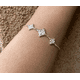 thumbnail image 2 of Pulsera triple nudo brujas plata fina protección, 2 of 3