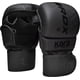 thumbnail image 1 of Guantes MMA RDX Sparring Grappling Hybrid de piel con palma abierta, 1 of 9