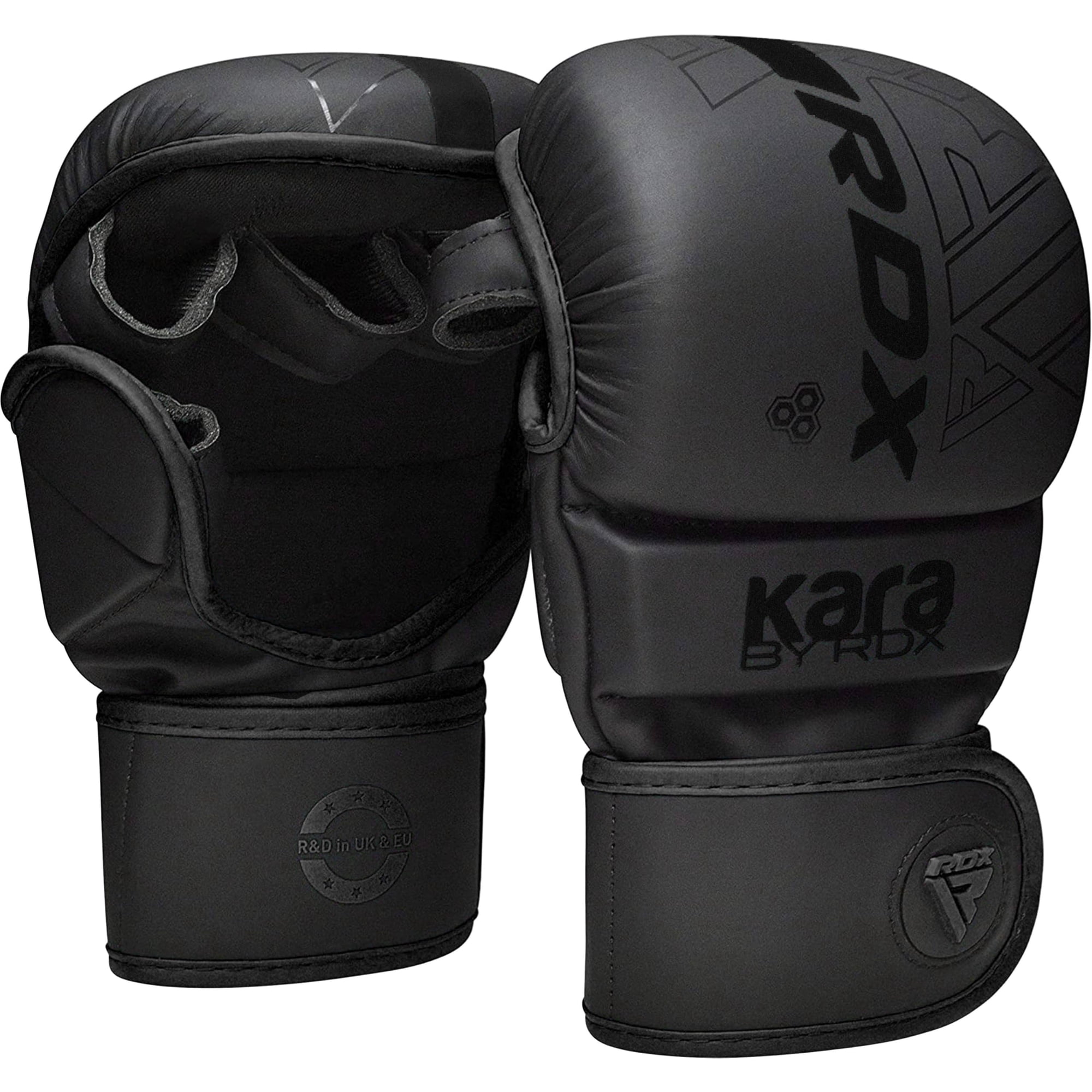 Guantes Mma Rdx Sparring Grappling Hybrid De Piel Con Palma Abierta