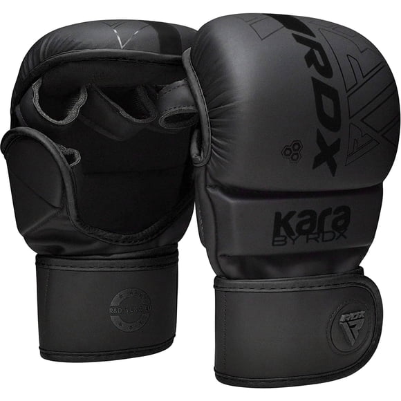 Guantes Mma Sparring Grappling Hybrid De Piel Con Palma Abierta