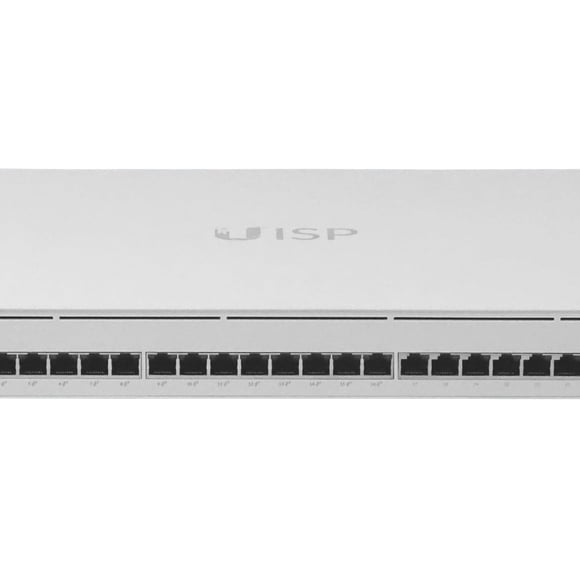 UISP-S-PRO. Conmutador UI de 24 puertos a 1000 Mbps (16 PoE pasivo, 4 SFP+ de 10G, 27 V / 220 W totales, 100-240 VCA) UISP-S-PRO-EU