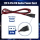 thumbnail image 5 of Cable de alimentación de repuesto de 3 pines, 15 A con enchufe de 12 V para coche, 5 of 6