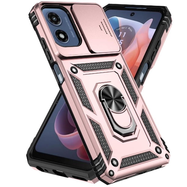 Estuche GANGXUN para Motorola Moto G Play 5G 2024, soporte giratorio 360°, estilo mecánico y magnético