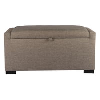 Máxima Design - Banqueta Con Baúl Leyzy Gris Beige Delta 40X55X105 Cm