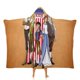 thumbnail image 1 of Los Niños de la Libertad Manta Capa con Capucha Anti-Bolitas, Manta de Lana Ártica Suave, Manta Portátil de Felpa Ligera y Lujosa, Poncho para Siesta en Casa y Oficina, 100*130cm, 1 of 6
