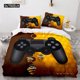 thumbnail image 1 of x40 Bed SheetsGaming Duvet Cover Set Size Microfiber Game Controller Video Games Twin Comforter Cover for Kid Teens Boys Man Gamer Room 3-Piece Bedding Set (1 Duvet Cover + 2 Pillow Shams) nj40, 1 of 5
