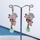 thumbnail image 2 of Delicate Flower Faux Pearl Drop Dangle Earrings For Women Party Gift Jewelry, 2 of 2