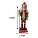 thumbnail image 3 of Set 4 Figuras Soldados Cascanueces Adorno Colgante Navideño Escarchado, 3 of 7