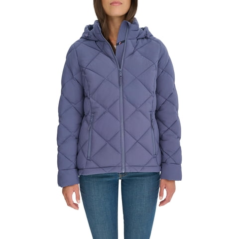 Chaqueta Tommy Hilfiger Ligera Con Cremallera Azul Corona Para Mujer