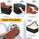 thumbnail image 3 of Asiento para coche de perro INDYBUD mediano 48 cm espuma viscoelástica negro/marrón, 3 of 7