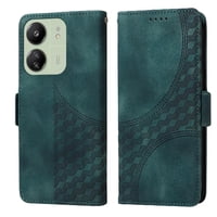 Carcasa Foxdock Xiaomi Redmi 13C 4G De Cuero Pu, Diseño Acolchado Clásico, Protección Contra Caídas Y Rayones