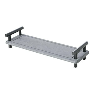 Genérico - Organizador Para Fregadero De Cocina, Almacenamiento Impermeable, Bandeja Para Mostrador Versátil Simple, Estante Gris Oscuro Y Negro