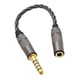 thumbnail image 3 of Cable adaptador Cable de audio Adaptador Cable de extensión para auriculares Cable fácil de usar Núcleo de cobre plateado para amantes de la música Gris, 3 of 5
