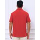 thumbnail image 3 of INSPIRE CHIC Camisas de Hombre para Regreso a Clases Camisa de Manga Corta con Botones para Playa de Verano Cuello de Punta 2XL Rojo Brillante, 3 of 5
