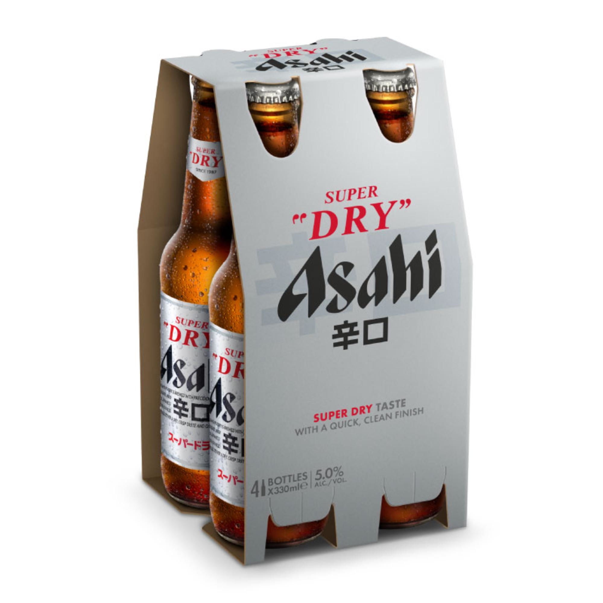 Cerveza Asahi 330cc Pac4un 5g