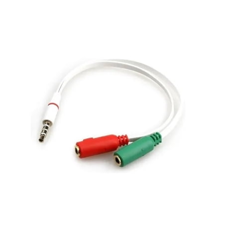 Irm - Splitter Adaptador Jack 3.5Mm Divisor De Audio Y Microfono