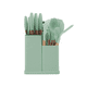 thumbnail image 1 of Set 19 Utensilios Cocina Silicona Acero Inoxidable Verde, 1 of 3