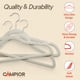 thumbnail image 4 of Perchas Campior de terciopelo, 30 unidades, antideslizantes, capacidad de 5 kg, 4 of 8