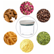 thumbnail image 4 of Contenedores para almacenar alimentos, frascos de vidrio apilables y organizadores, 4 of 6
