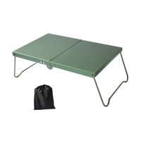 Magideal - Mini Mesa De Campamento Plegable Con Una Bolsa De Transporte Estable , Verde