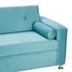 thumbnail image 2 of Sofa Vivo 3 Cuerpos Felpa 12 Turquesa, 2 of 5