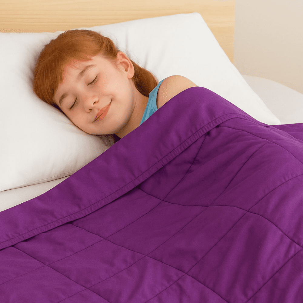 Glowup - Manta De Gravedad Niños Violeta 2.3k 122x92 Cm Manta De Peso