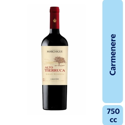 Vino Tinto Carmenere Gran Reserva 13.5° Botella 750 Cc Alto