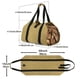 thumbnail image 2 of 1pc Canvas Firewood Carrier Storage Bag Outdoor Camping, 600D Oxford Cloth Waterproof Fireplace Wood Storage Bag For Camping, Home (Brown), 2 of 4